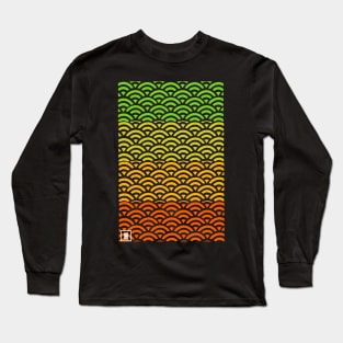 Retro Japanese Clouds Pattern RE:COLOR 05 Long Sleeve T-Shirt